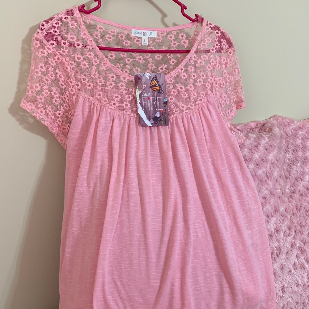 Pink Love Fire shirt